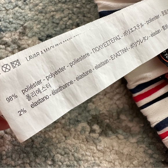 Zara striped wide leg cropped trouser pants - Picture 8 of 9